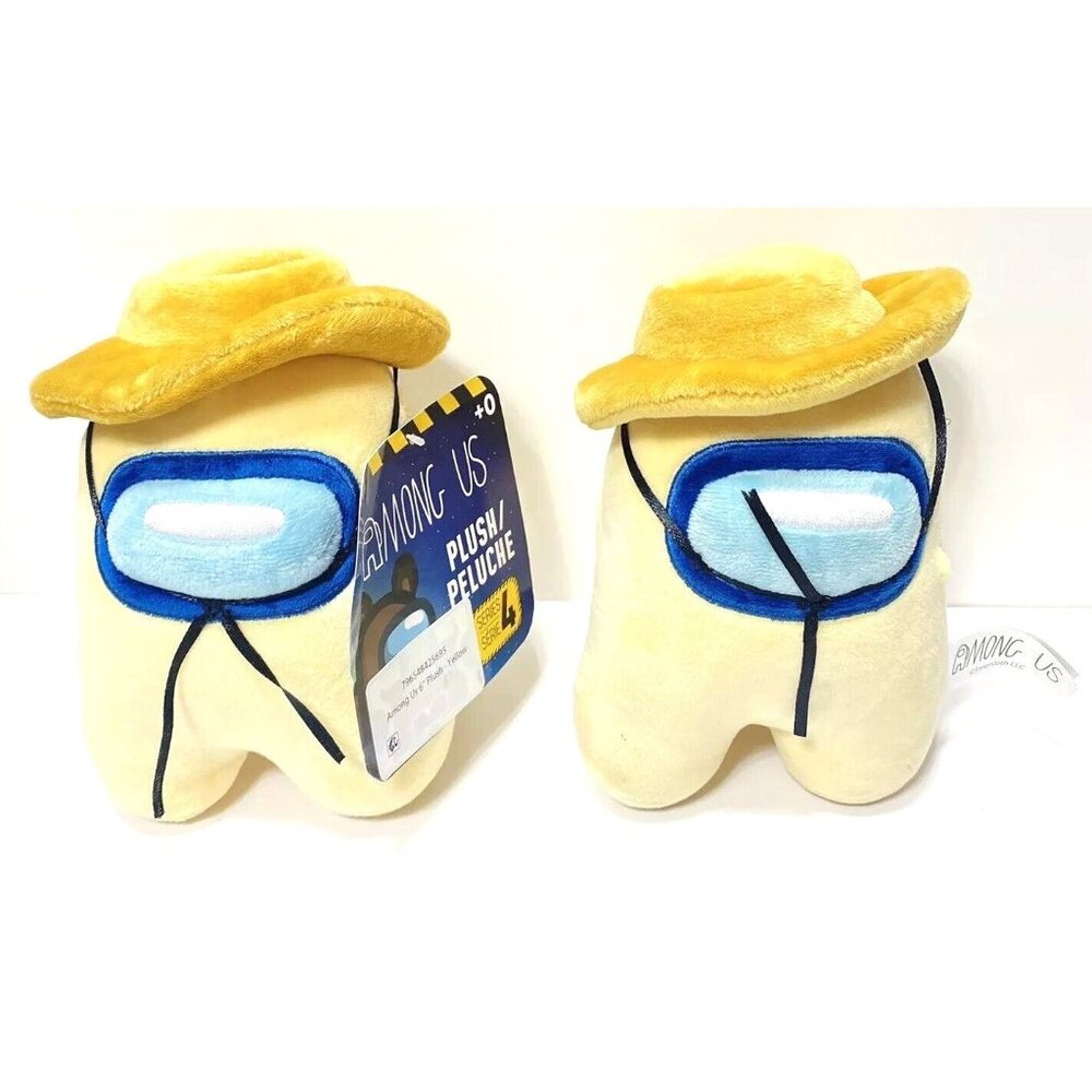 2 Among Us With Cowboy Hats Plush Stuffed Toys New *READ*